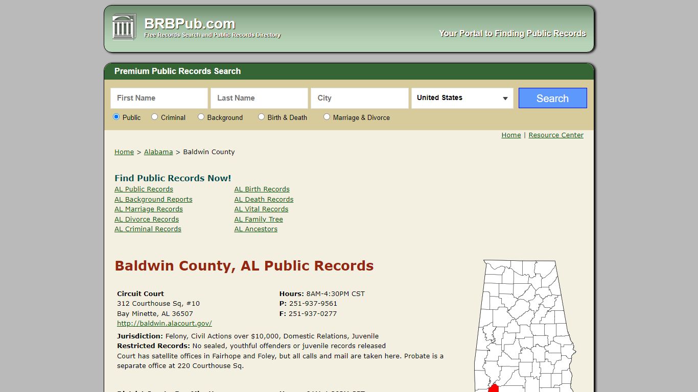 Baldwin County Public Records | Search Alabama Government Databases